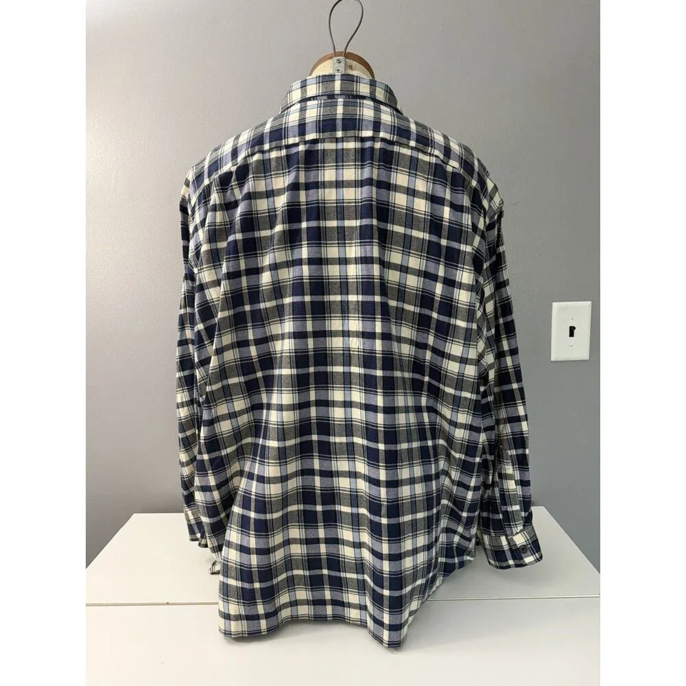 Vintage Polo Sport Ralph Lauren Sportsman Shirt Mens XXL Plaid Flannel 90s